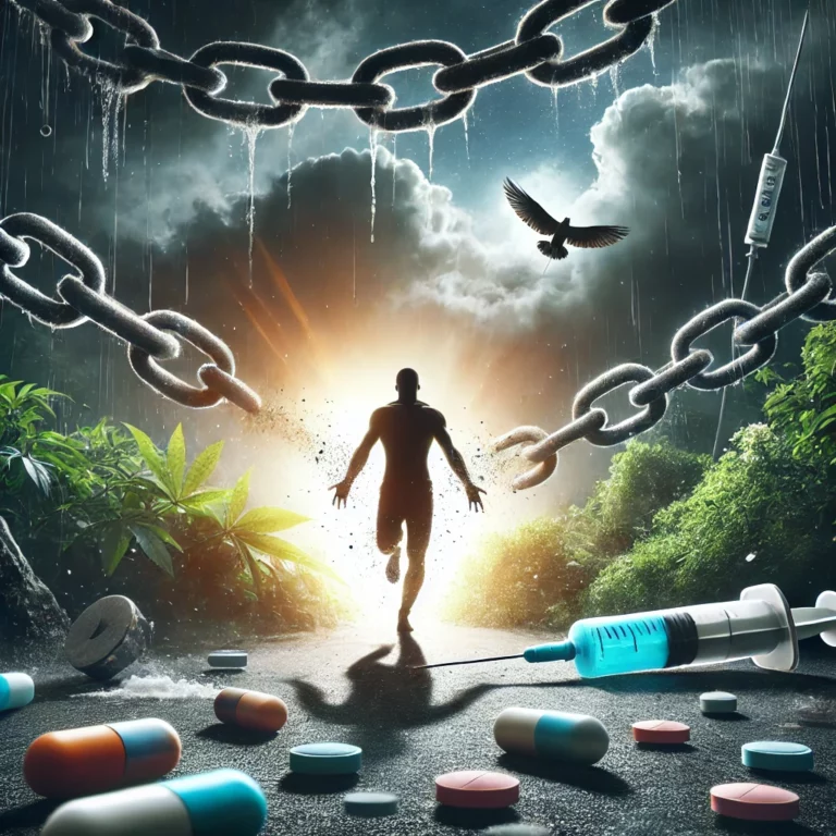 תמונה שמסמלת את תהליך הגמילה מסמים.